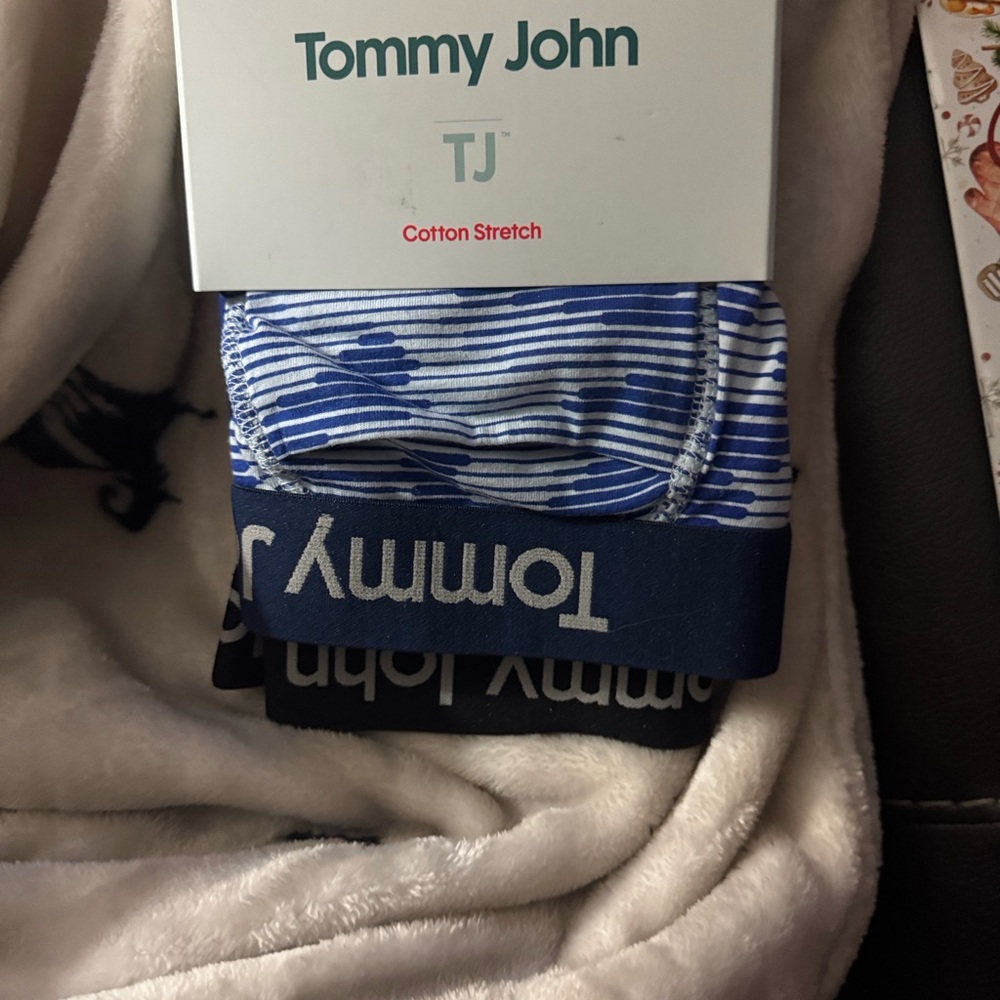 Tommy John Blue and Black Boxer Briefs